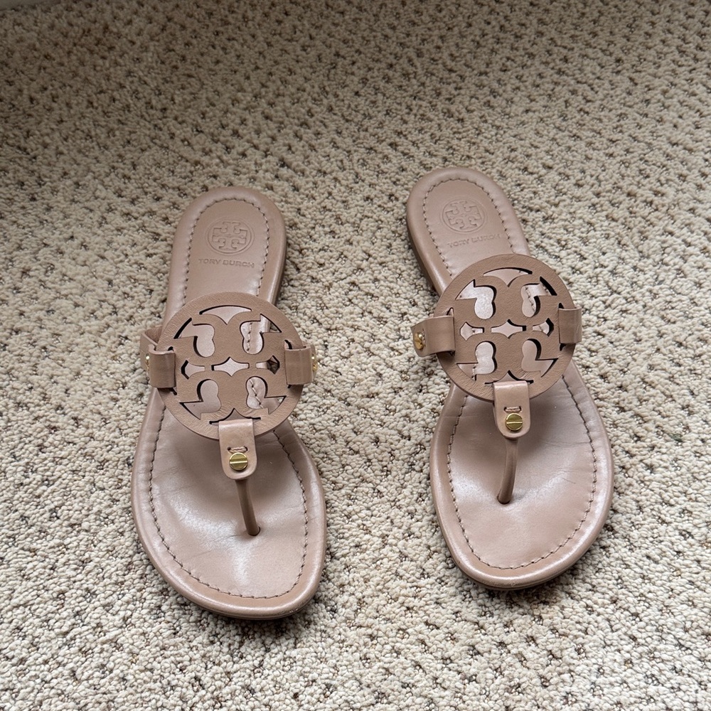 Tory Burch Women's Beige Cutout Sandals